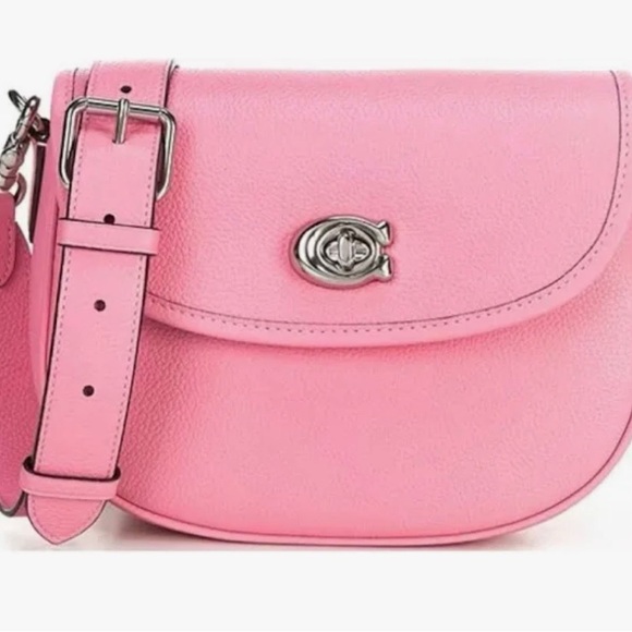 Coach Willow Saddle Bag in Pebble Polished Leather - Picture 2 of 15